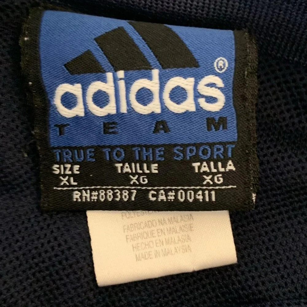 Vintage UCLA Bruins Adidas Windbreaker Mens XL Blue NCAA Basketball Pullover